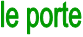 le porte